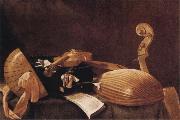 Evaristo Baschenis Still Life with Musical Instruments Norge oil painting reproduction